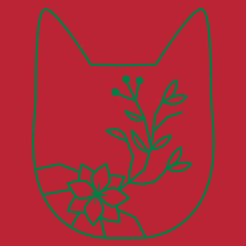 FLEUR florale tête de chat