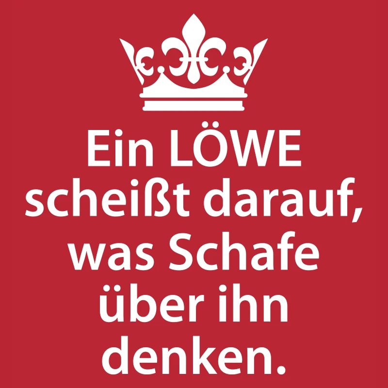 Löwe scheißt darauf was Schafe denken