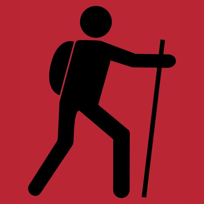 Hiker icon vector design - hiking t-shirt