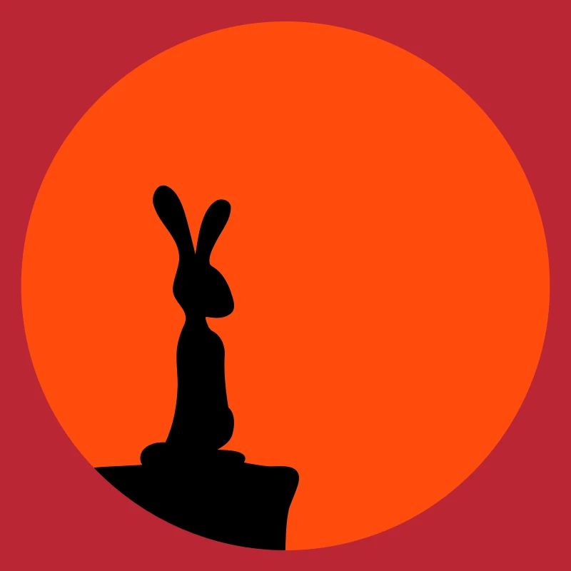 Rabbit Moon Cliff Mountain Night Round Sun Peeps Stands
