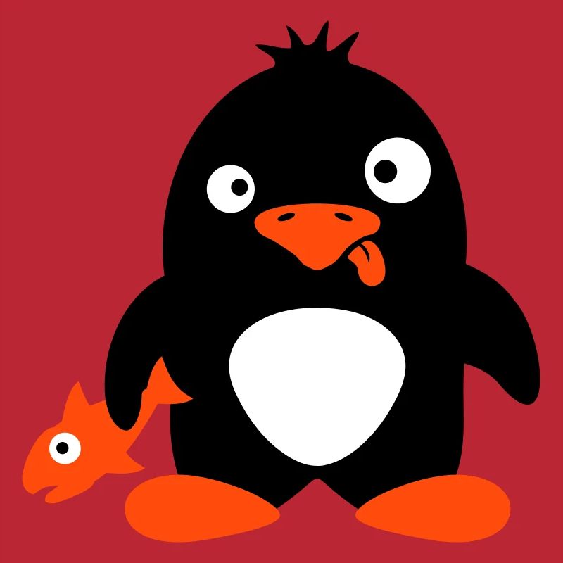 Funny Penguin Fish Caught Crazy Stupid Doofy