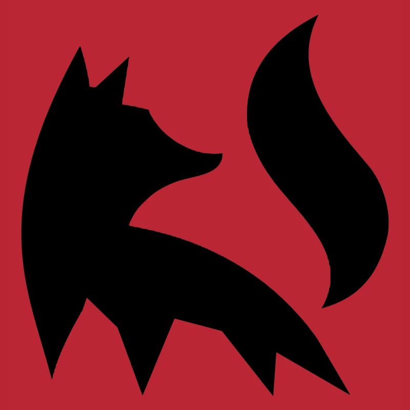 Fox Silhouette Forest Nature Animal Red Fox Vector