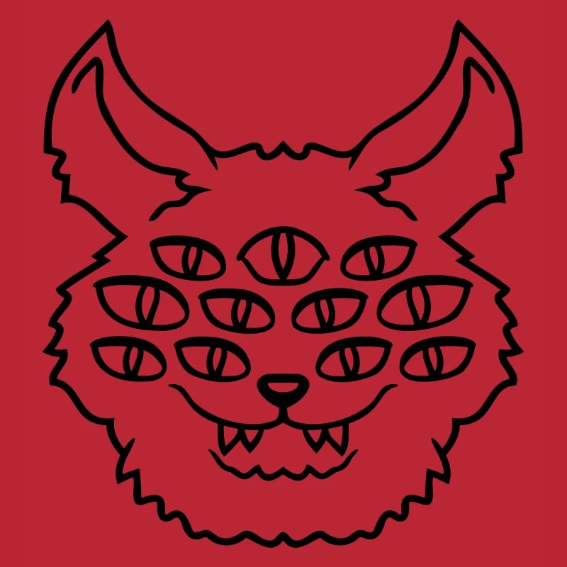 Cat Demon Many Eyes Devil Hell Evil Monster