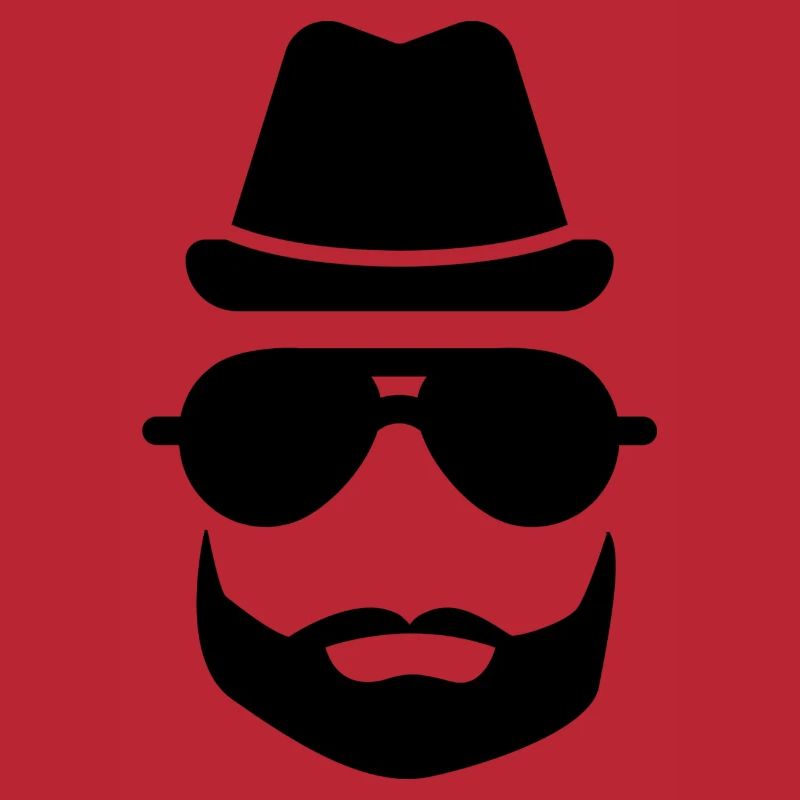 Cool Bartmann ... Hat Sunglasses Beard