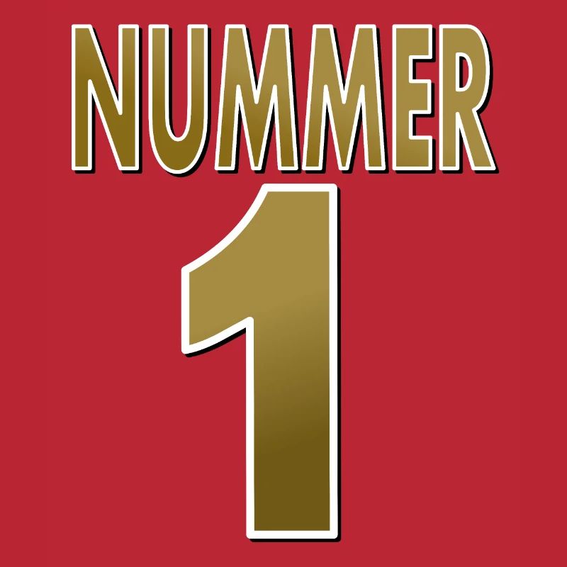 Nummer eins Nummer 1 Number one Zahl eins Geschenk
