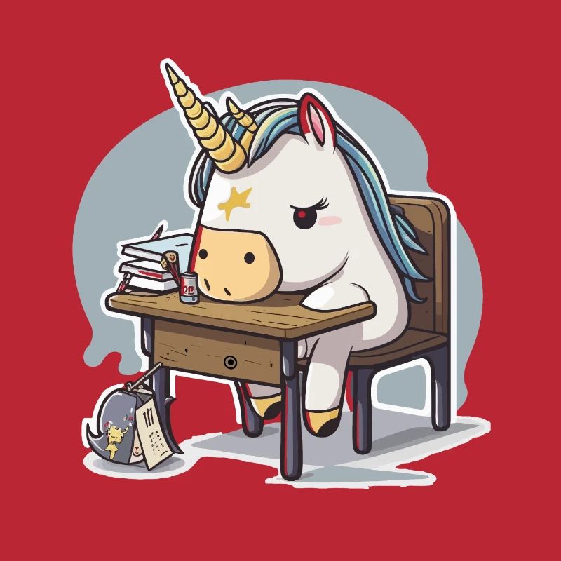 Einhorn-Studentin