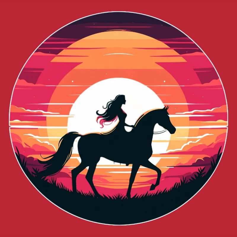 Arabisches Pferd Mädchen