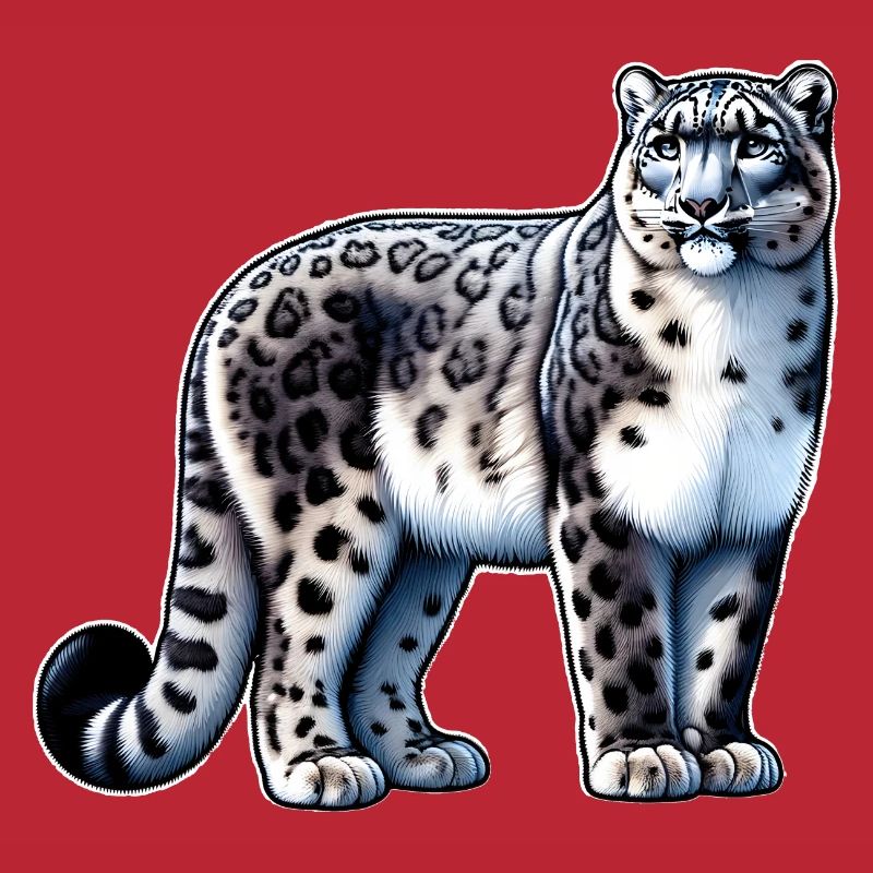 Schneeleopard Leopard Weißer Leopard