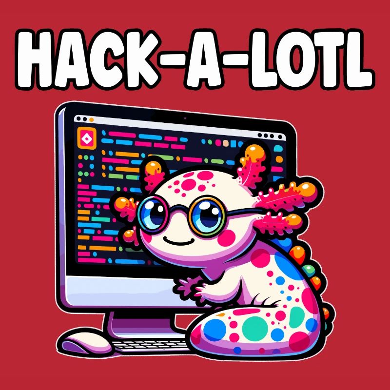 Funny Coding Axolotl Programming Gift