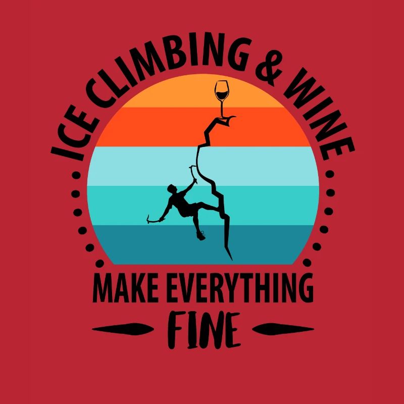 Eisklettern Eiskletterer Eispickel Bergsteigen