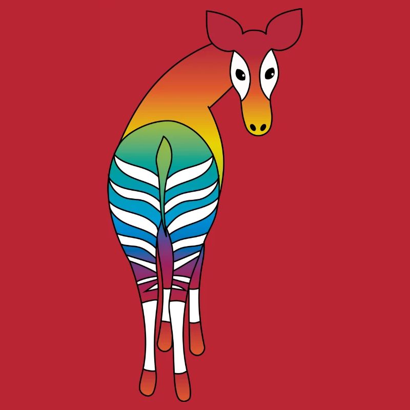 Regenbogen Okapi