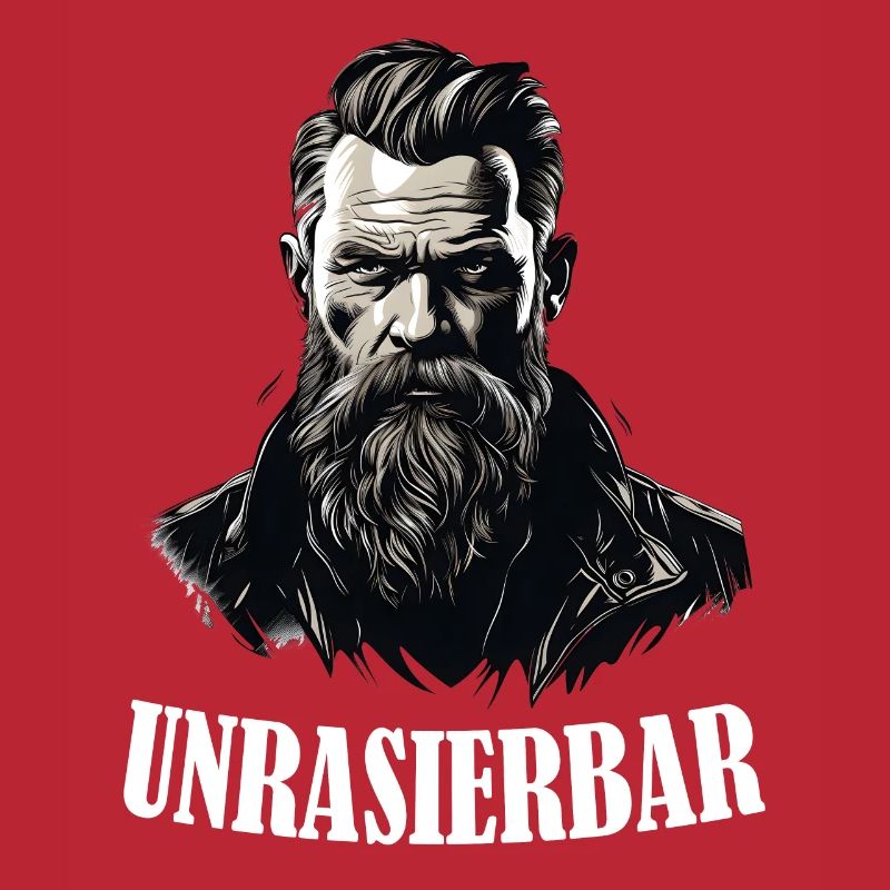Wikinger Bartträger Lustiger Bart Spruch