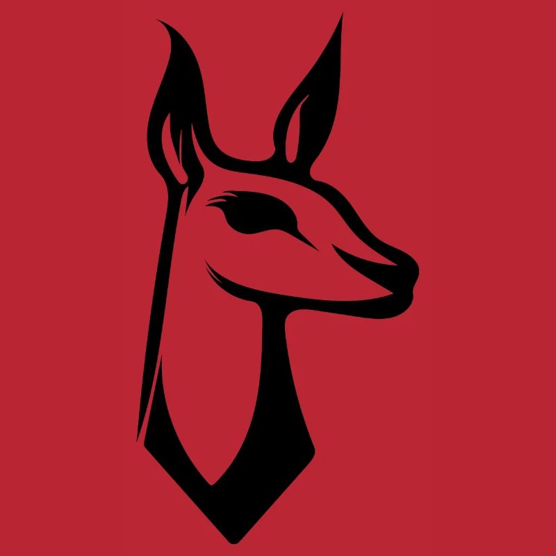 Style de logo de lama mignon