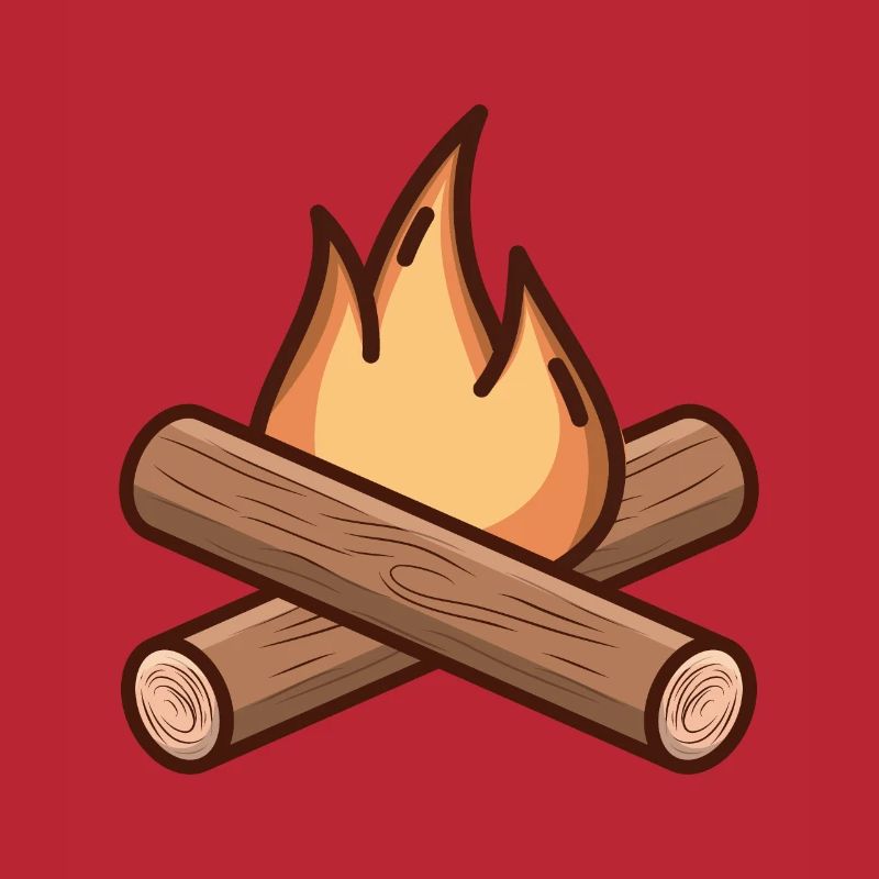 Dessin de feu de camp