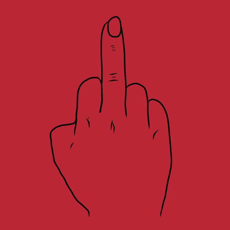 Mittelfinger Geschenk Finger Hand Geschenkidee