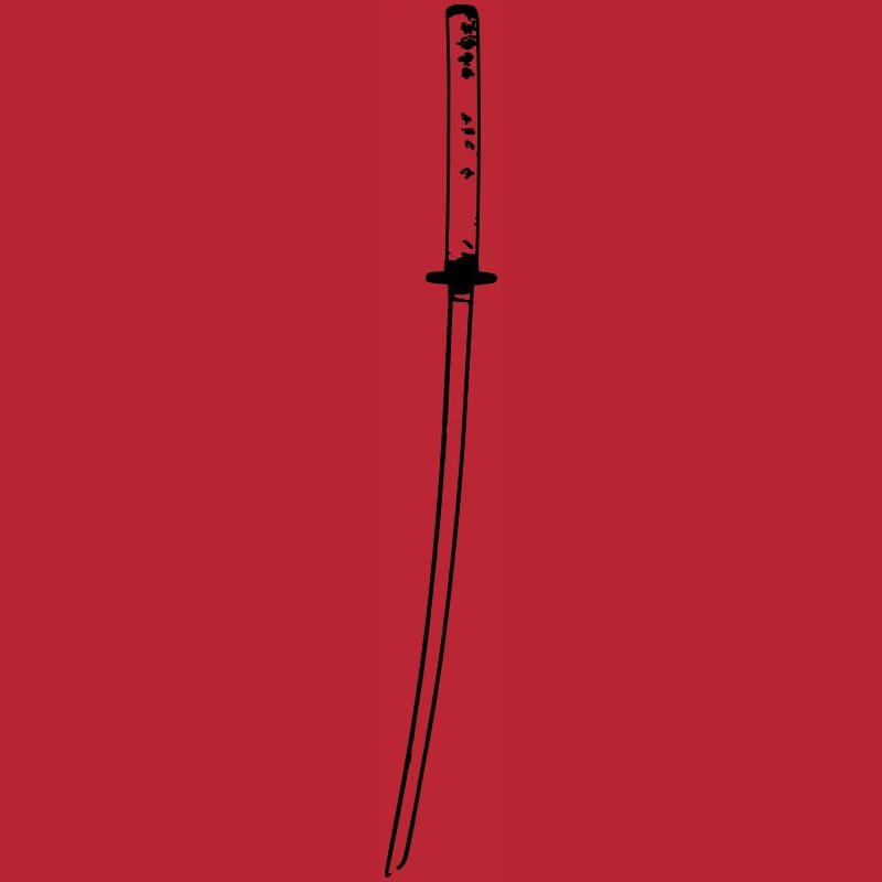 Katana three colors vector samurai swords 03