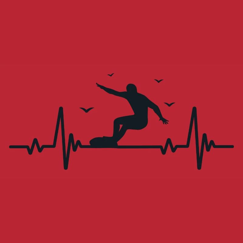 Surfen, Männer, Herzfrequenz, EKG, Sport, Surfen