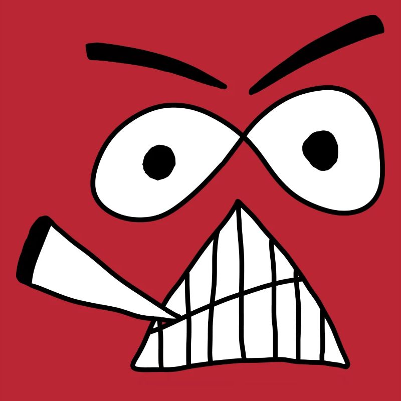Cool Grumpy Face noir - Weska Face Collection