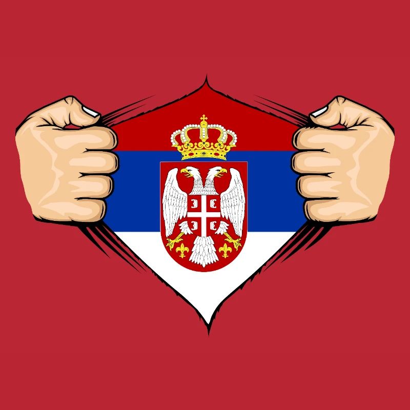 Conception du drapeau de la Serbie