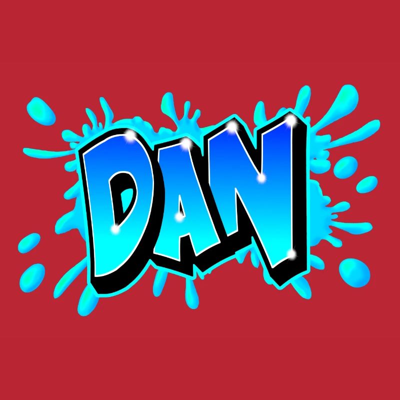 Graffiti "DAN" imprimabe sur tout support !