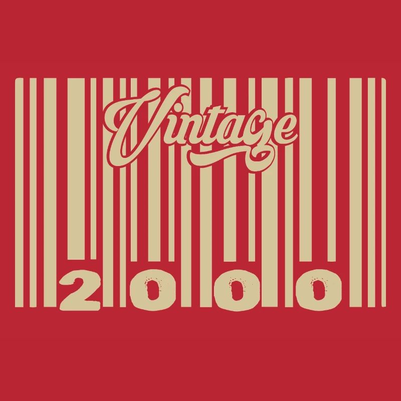 vintage 2000 Code barre 2000: Année 2025.
