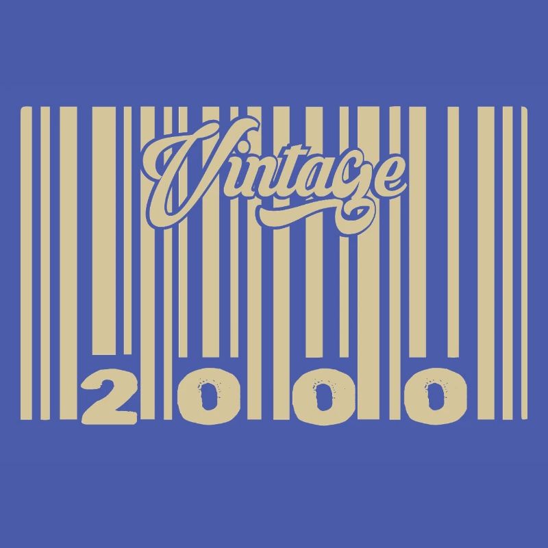 vintage 2000 Code barre 2000: Année 2025.