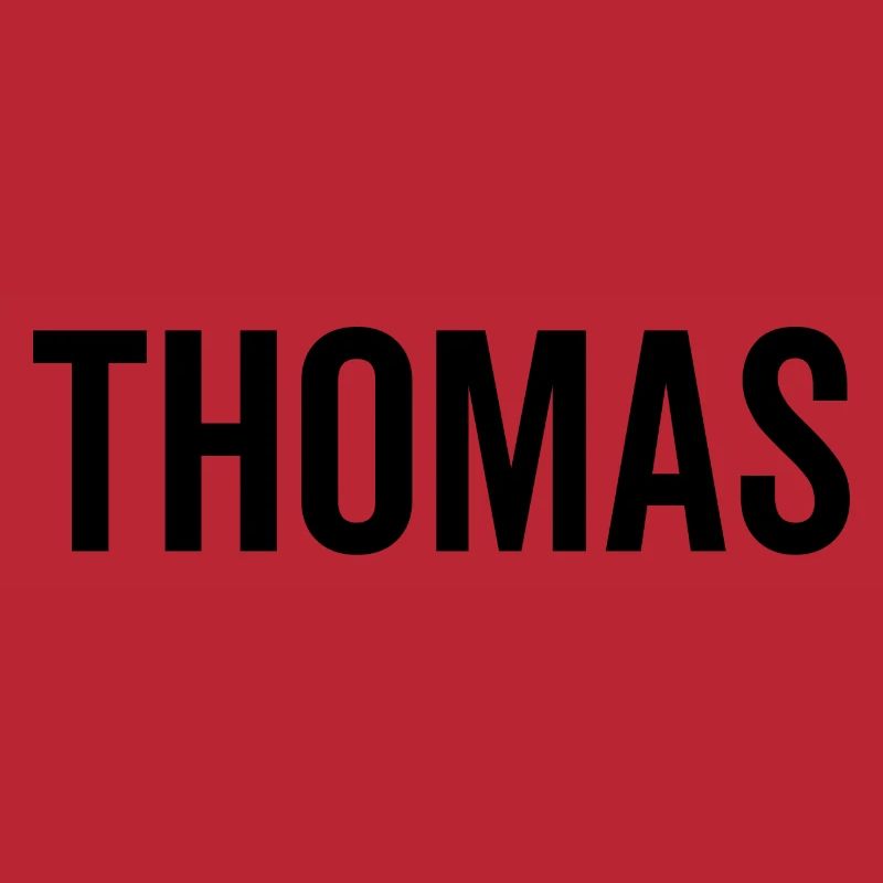 Thomas Custom Name Font Text Birthday