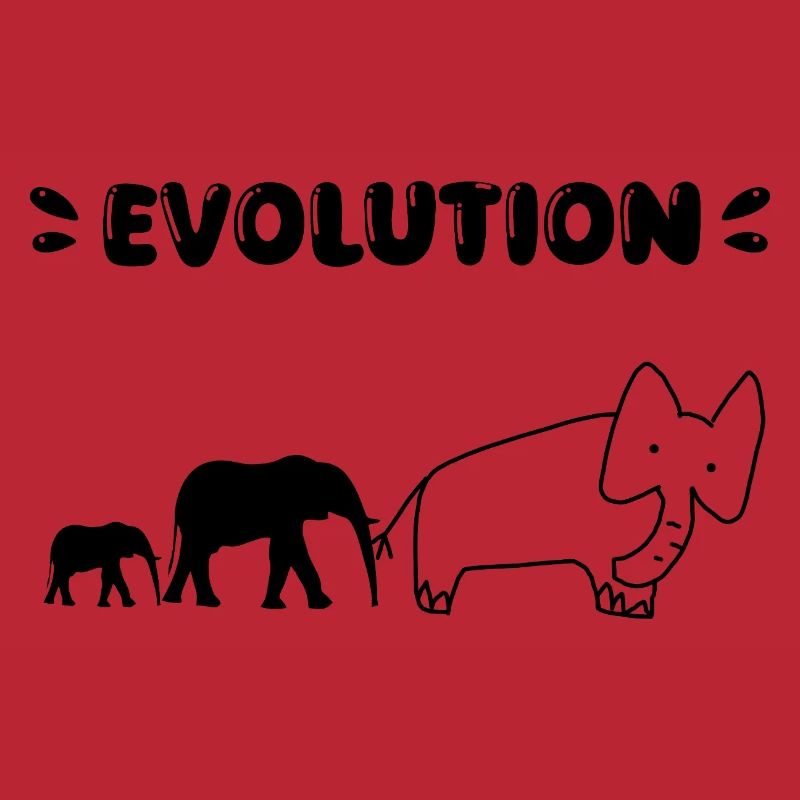 Elephant Evolution – Drôles d’étapes de l’évolution.