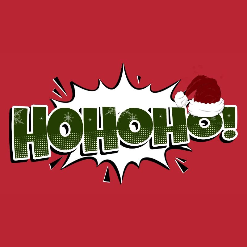 HoHoHo! Comic Style Bubble Graffiti Schriftzug
