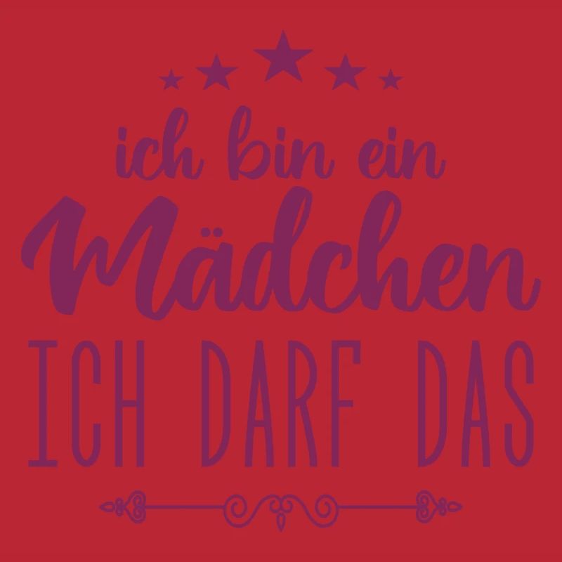 Mädchen Ich darf das, ich bin ein Mädchen