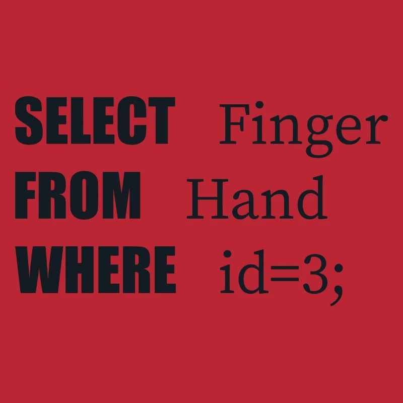 Handauswahl Finger, Lustiger Code. Programmierer-Sprache