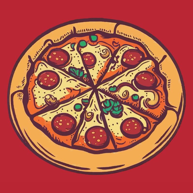 Pizza Pizzabäcker Pizza Essen Geschenkidee