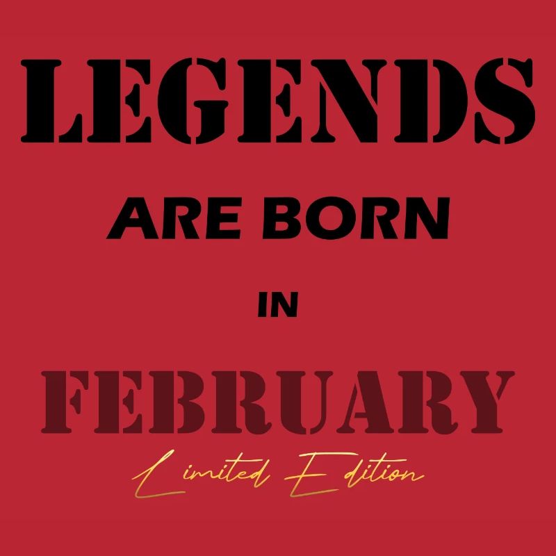 Februar Legends Geschenk black