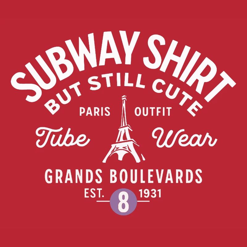 Pariser U-Bahn-Hemd Grands Boulevards