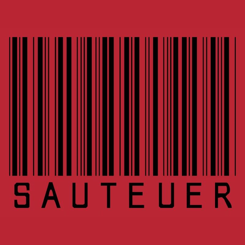 Strichcode "SAUTEUER" black/schwarz