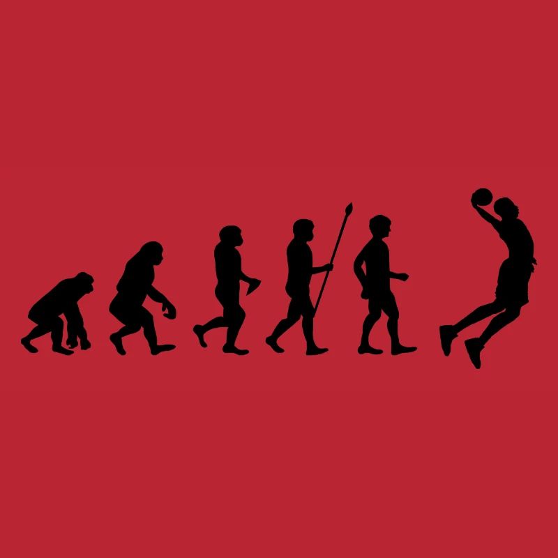 basketball Evolution - Joueurs de basket-ball dunking