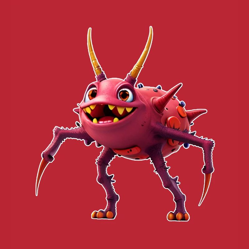 Red TickToc Monster