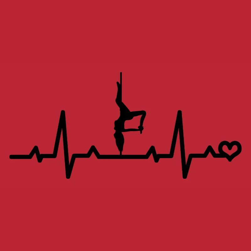Pole Dance Tänzerin EKG Herzfrequenz Puls tanzen