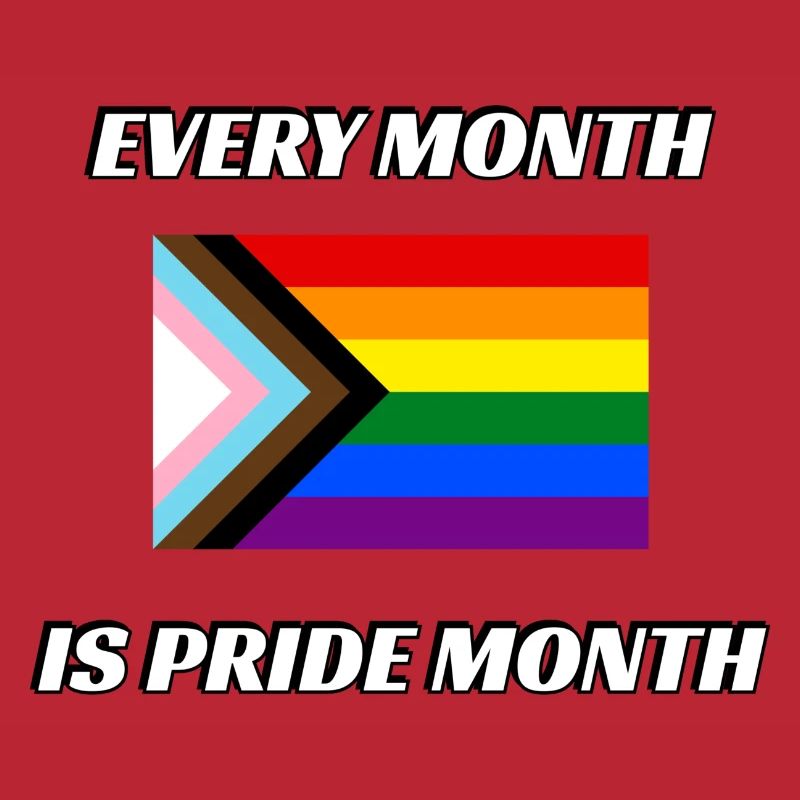 Chaque mois est le mois de la fierté Progress Pride Flag
