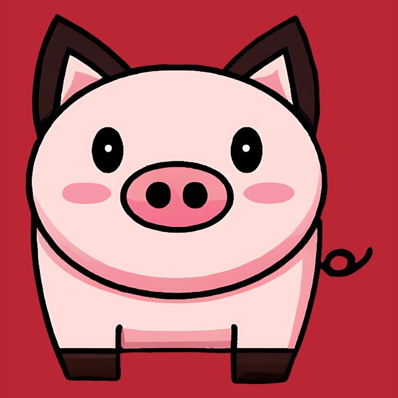 Cochon Kawaii mignon