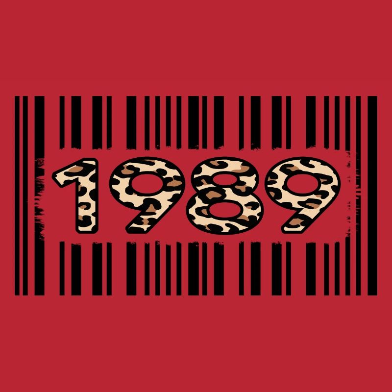 1989 birthday 33 year anniversary barcode leopard
