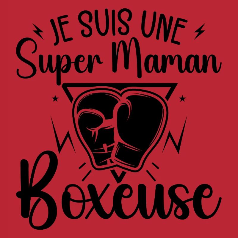 Je Suis Une Super Maman Boxeuse Cadeau Boxeuse
