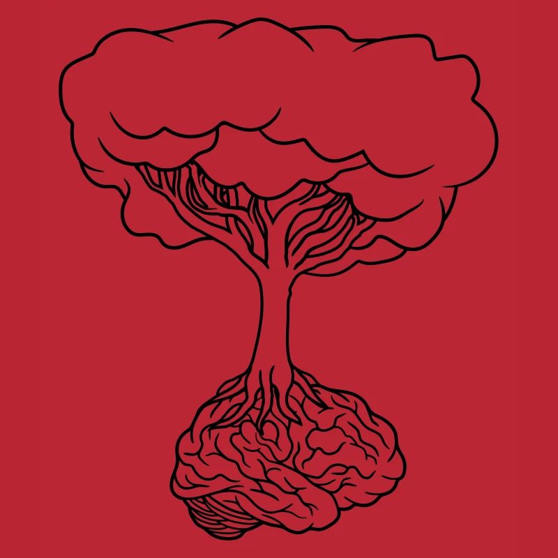 Brain under tree