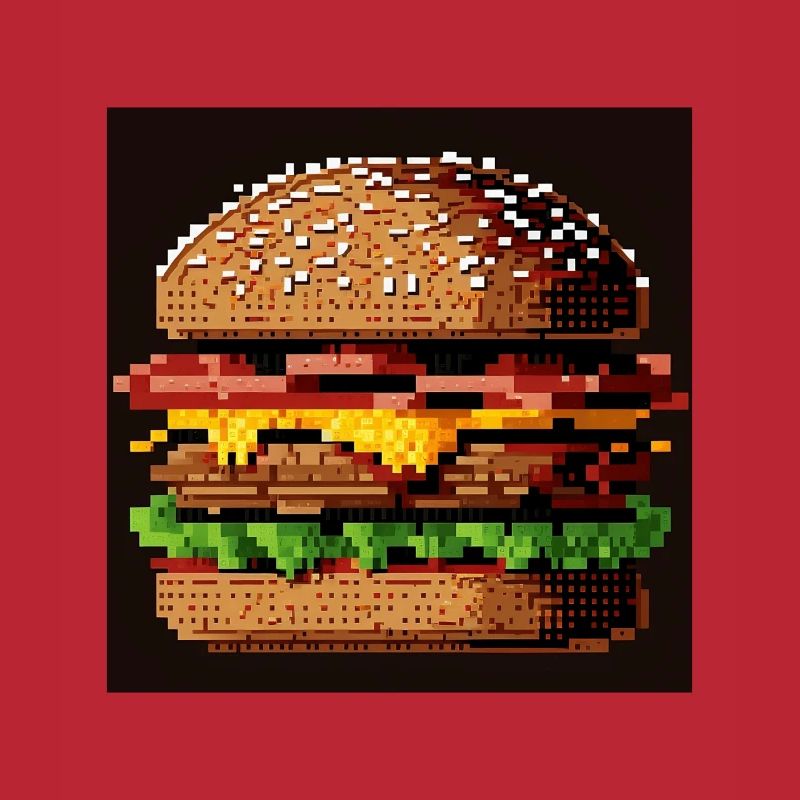 Burger 8 bits, Pixel Art