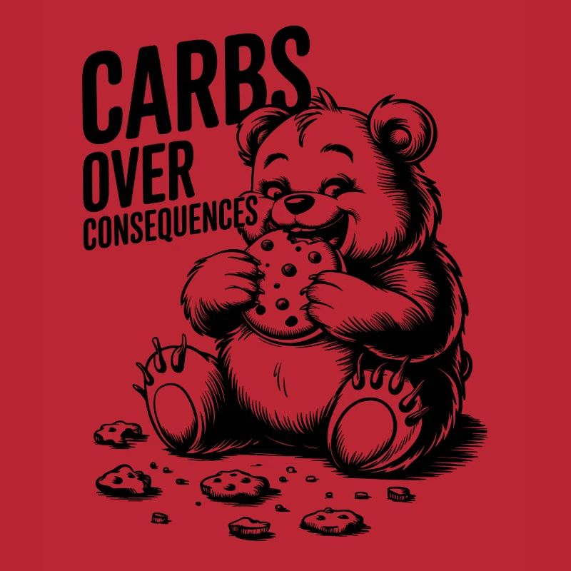 Glucides sur les conséquences Bear Illustration