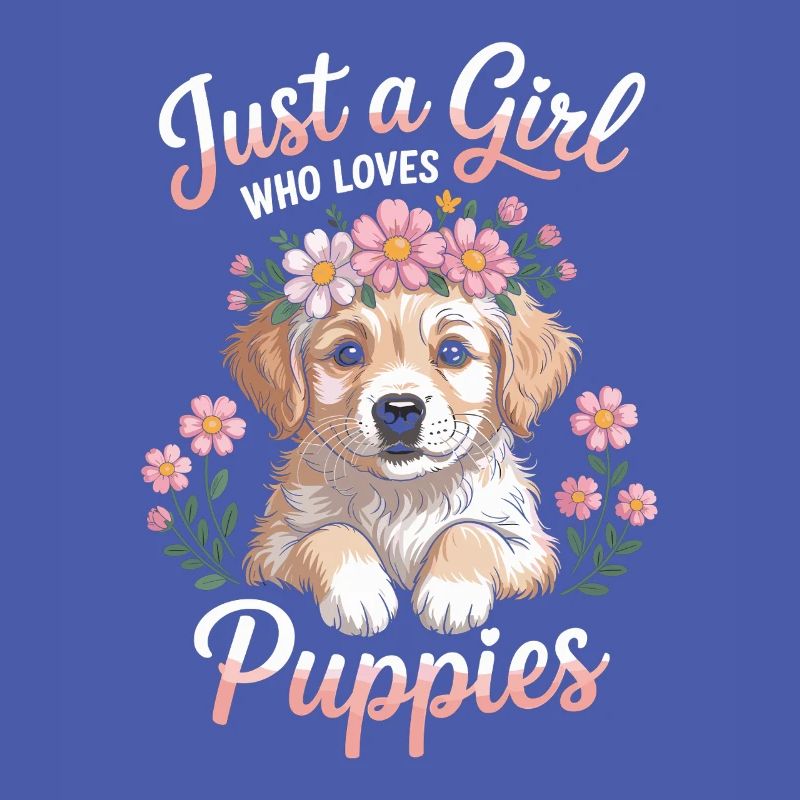 Juste une fille qui aime les chiots