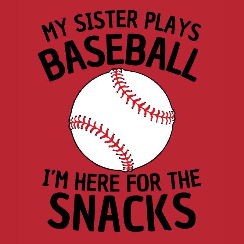 Drôle de conception de sœur de baseball