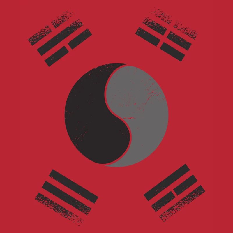 Corée Corée Du Sud Drapeau de la Corée du Sud