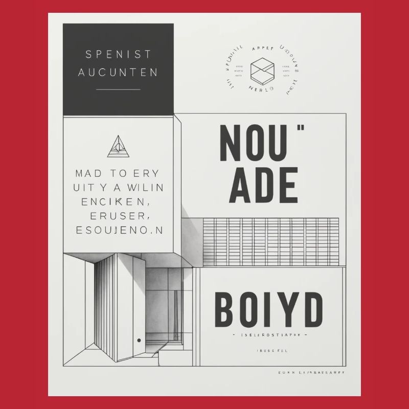 Affiche d’architecture moderne