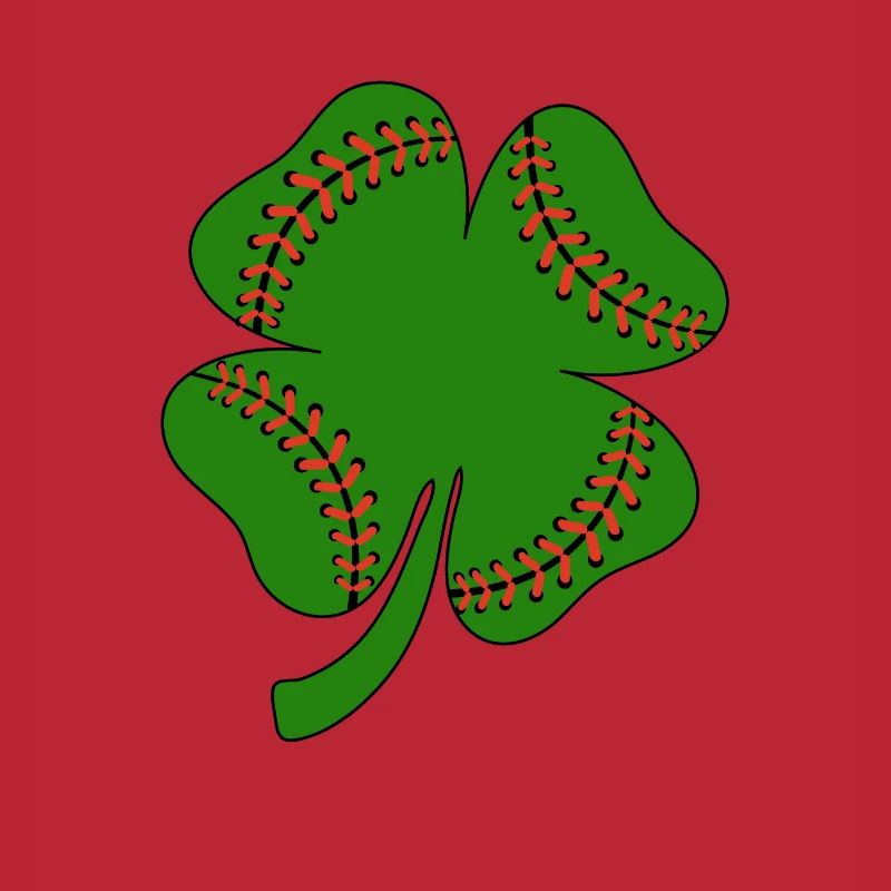 Baseball St Patricks Day, trèfle feuille, trèfle